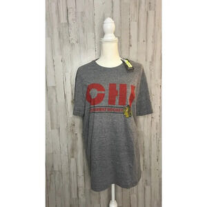 NWT NHL Chicago‎ Blackhawks Men's Gray Graphic T-Shirt Size Large
